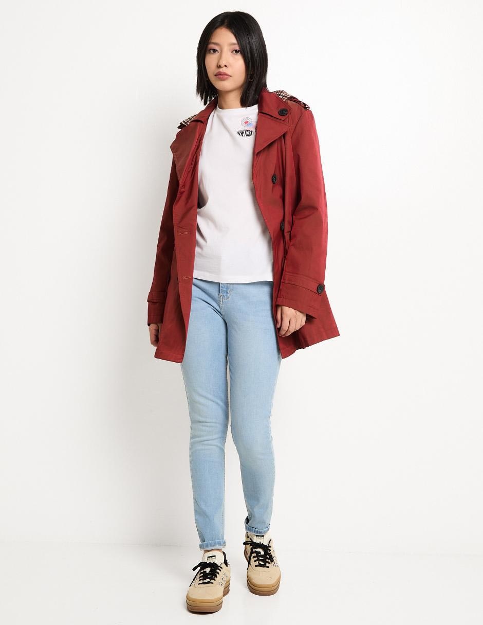 Jeans skinny corte cintura para mujer 3