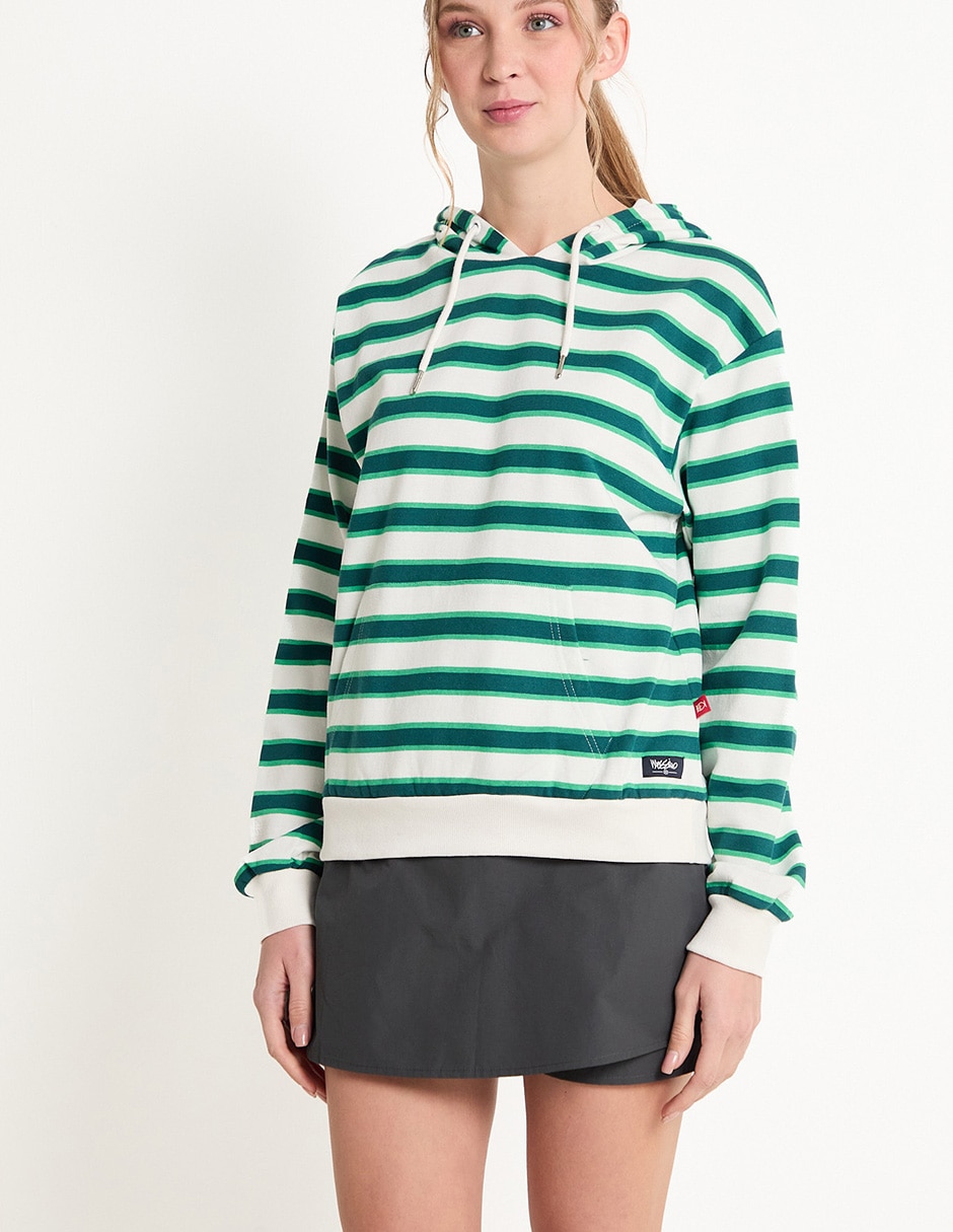 Sudadera con capucha y bolsa para mujer 5