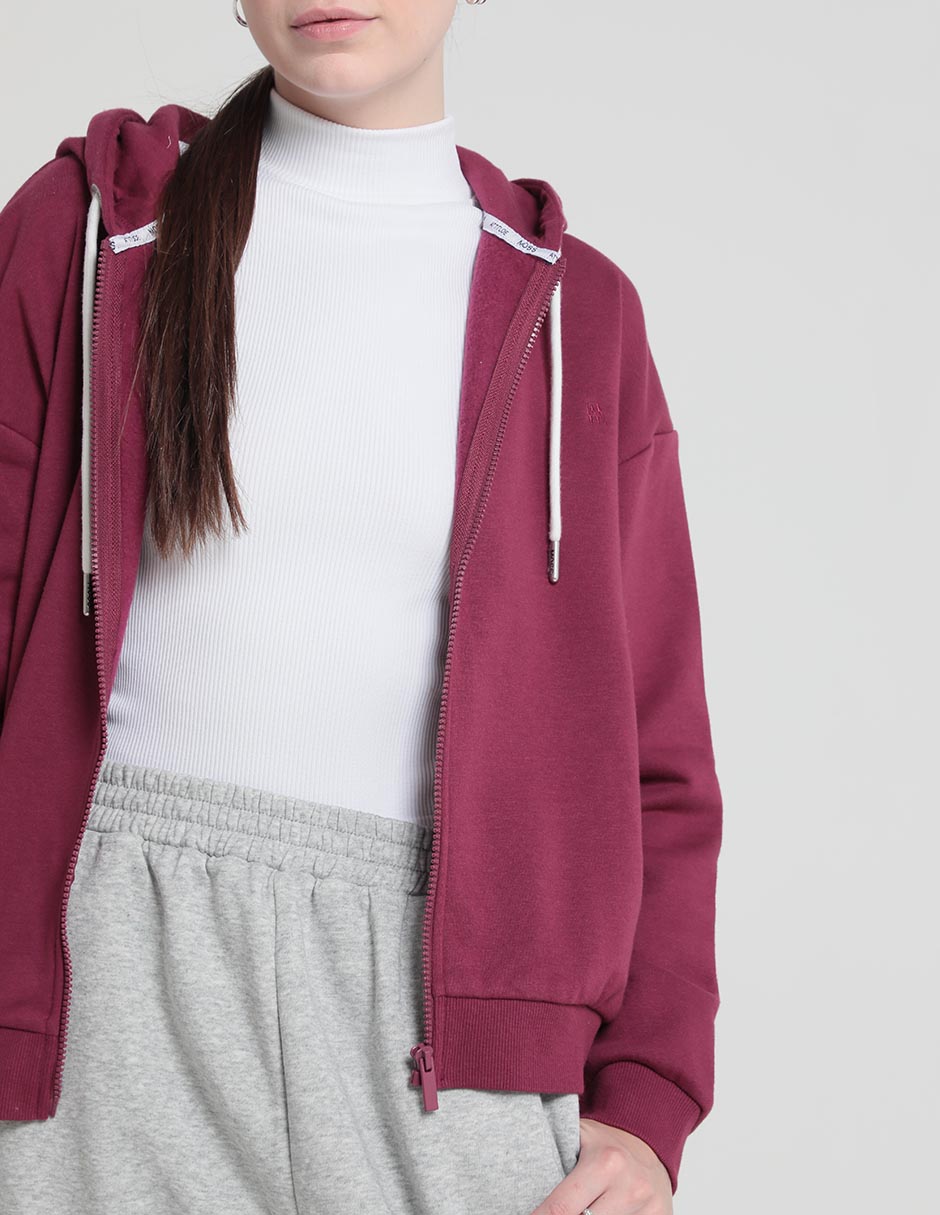 Sudadera con capucha y bolsa para mujer 4