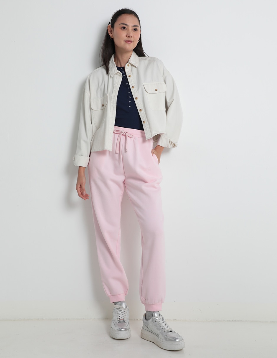 Pants slim con jareta para mujer 3