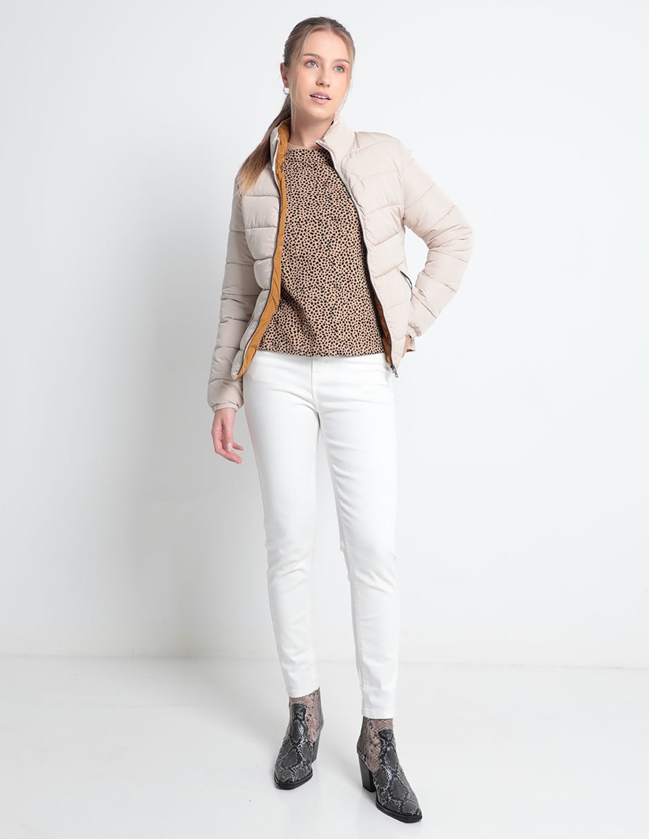 Jeans straight corte cintura para mujer 3