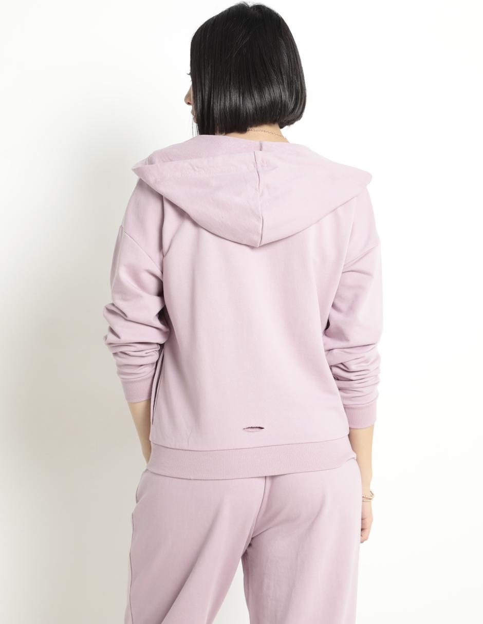 Sudadera con capucha y bolsa para mujer 5