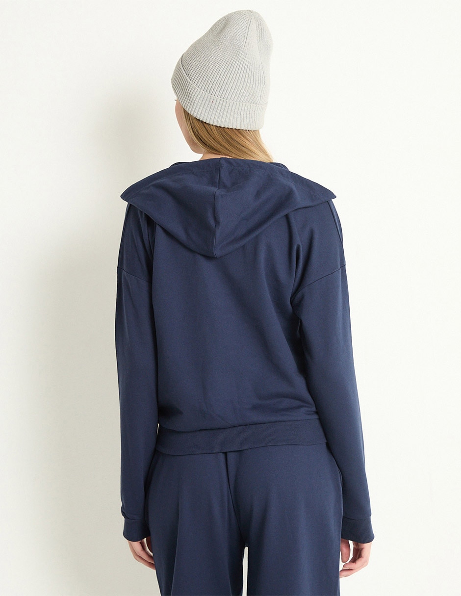 Sudadera con capucha y bolsa para mujer 2