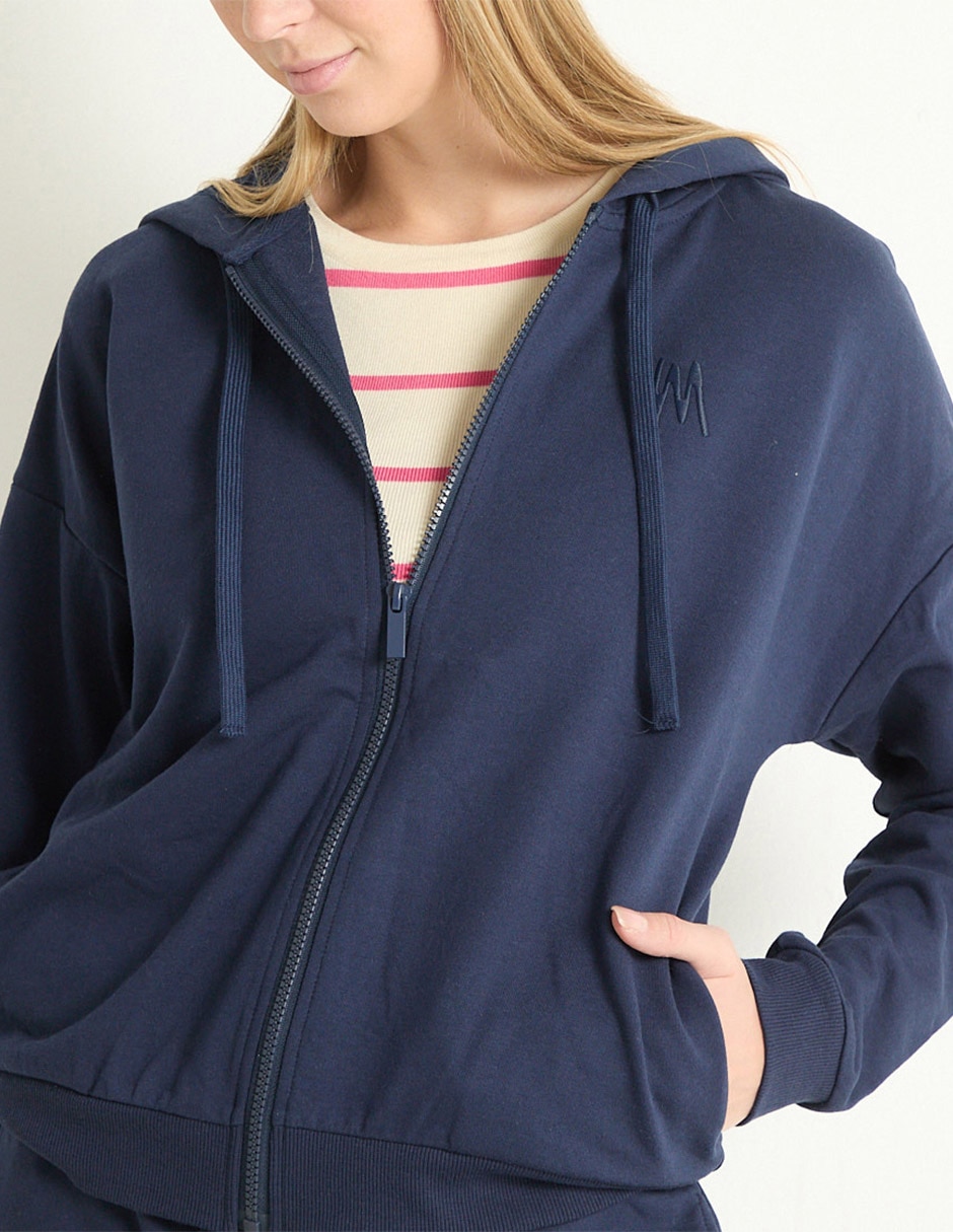 Sudadera con capucha y bolsa para mujer 4