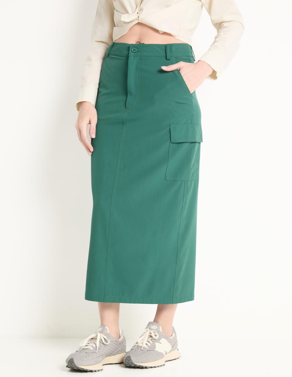 Falda crop a la cintura