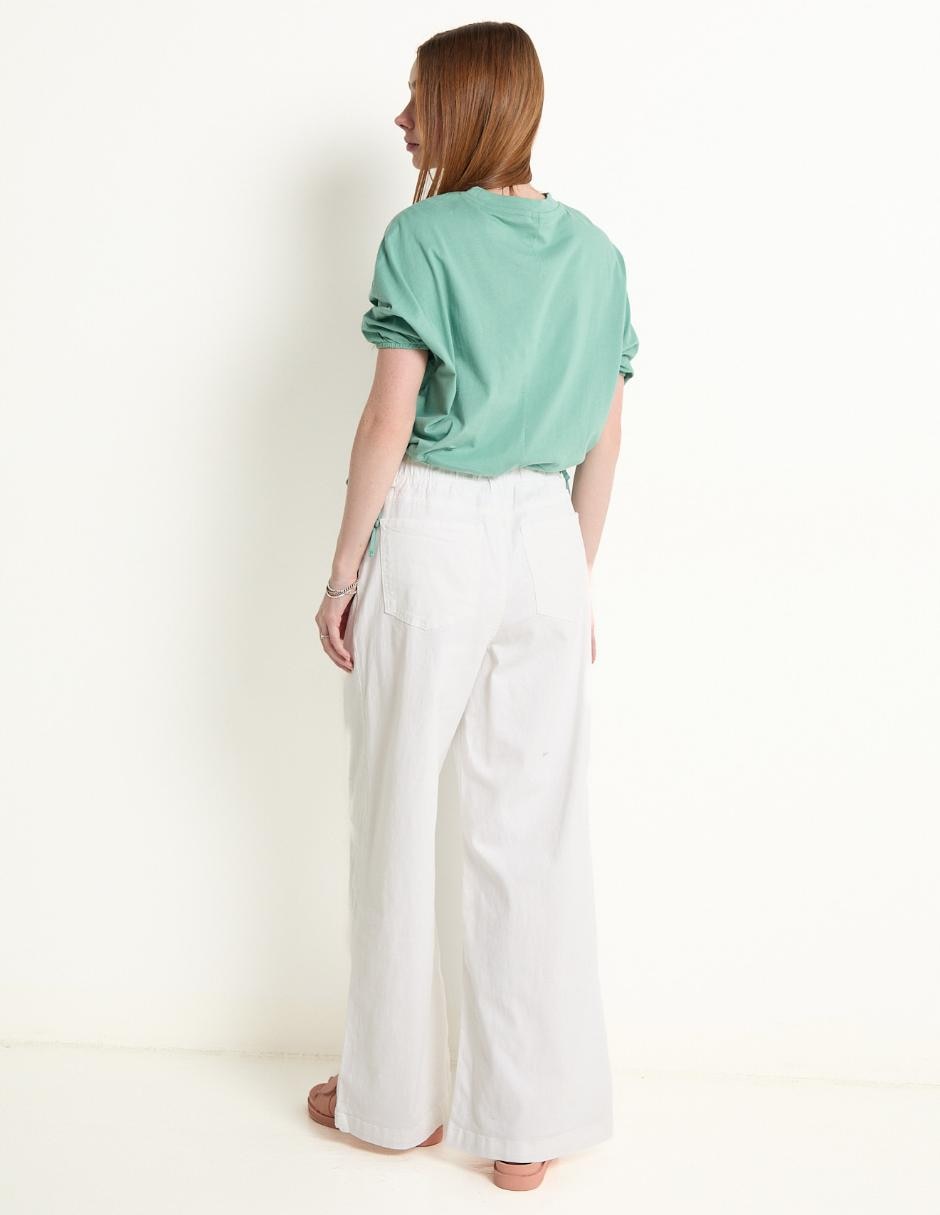 Pantalón relaxed amplio para mujer 4