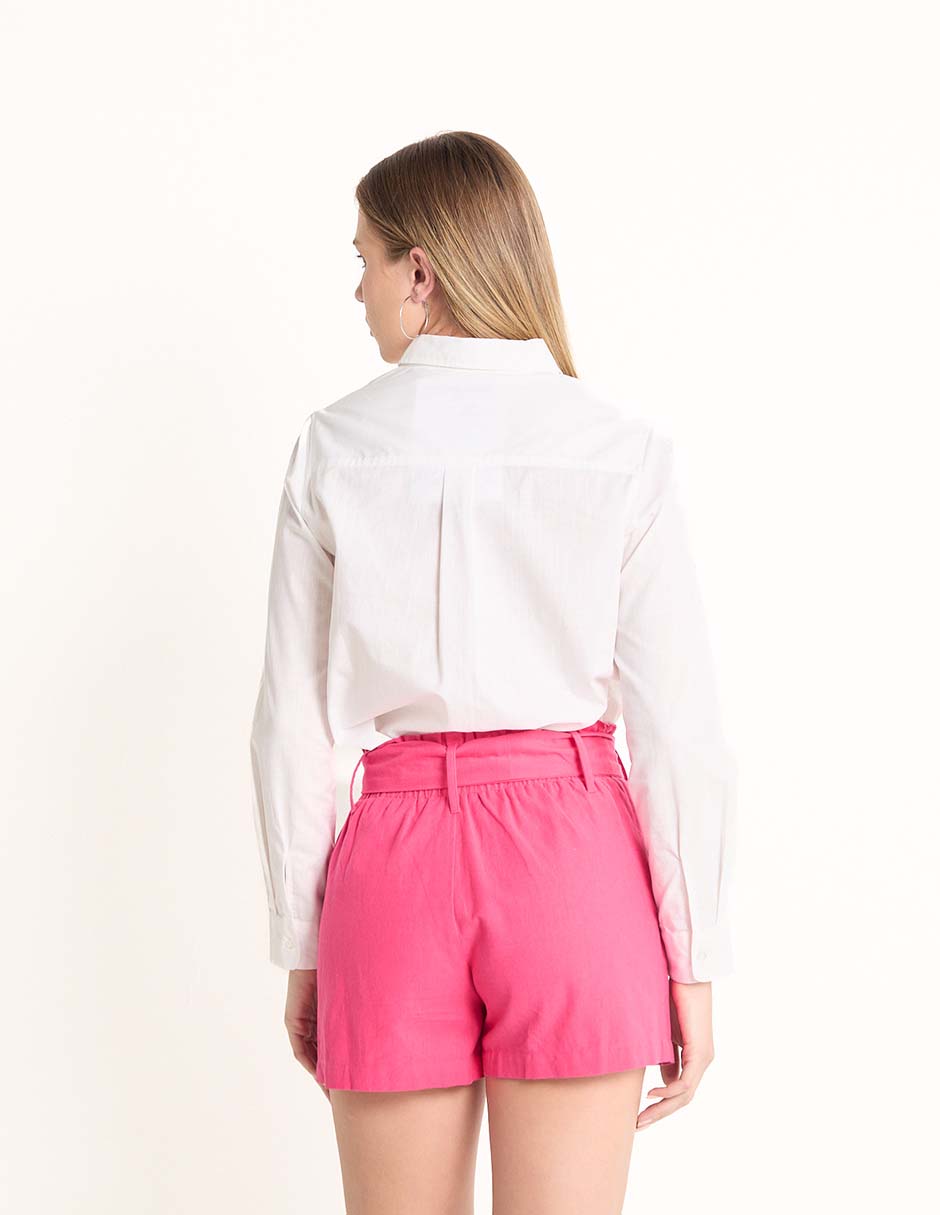 Blusa camisera Kur.Kuma manga larga para mujer 5