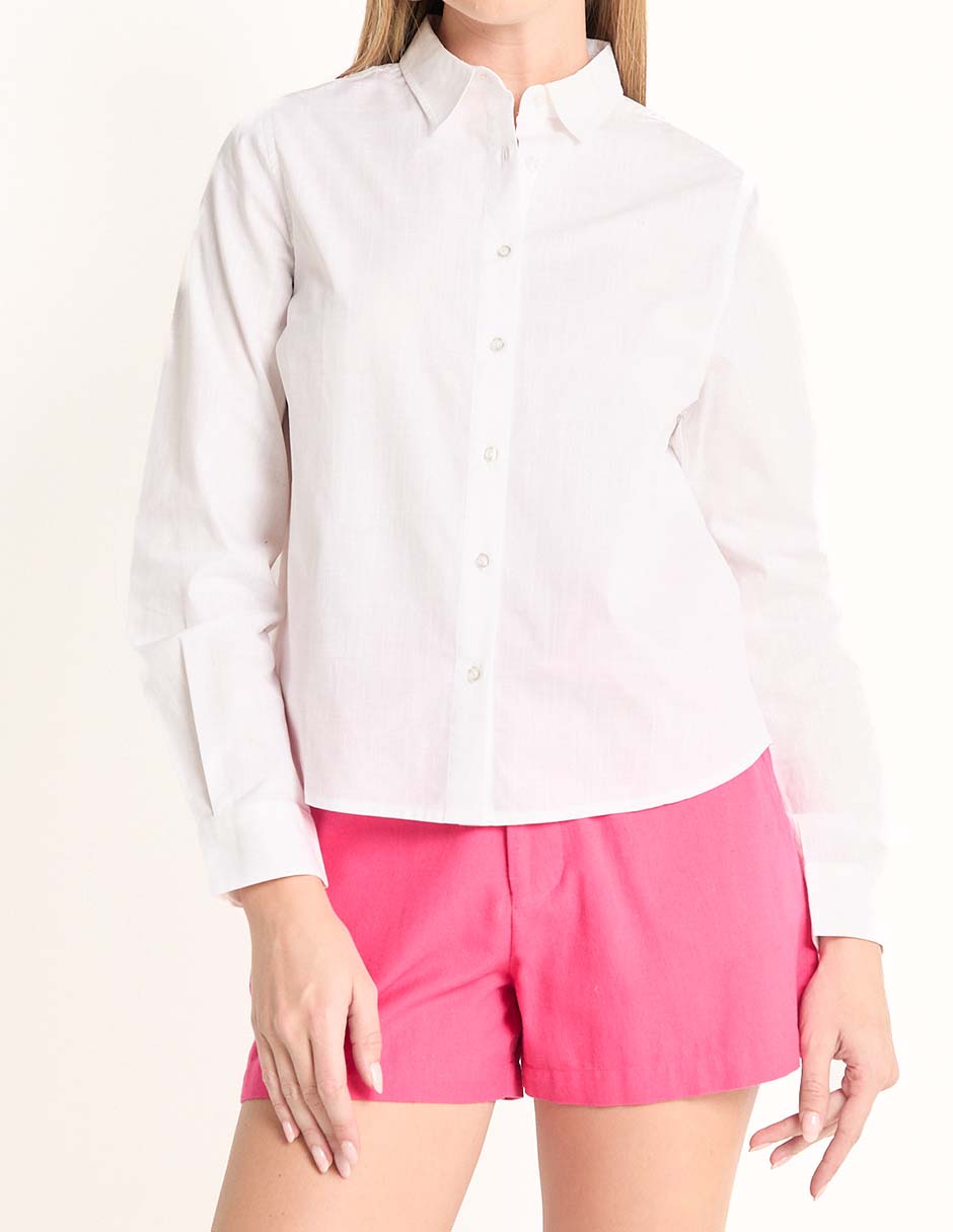 Blusa camisera Kur.Kuma manga larga para mujer