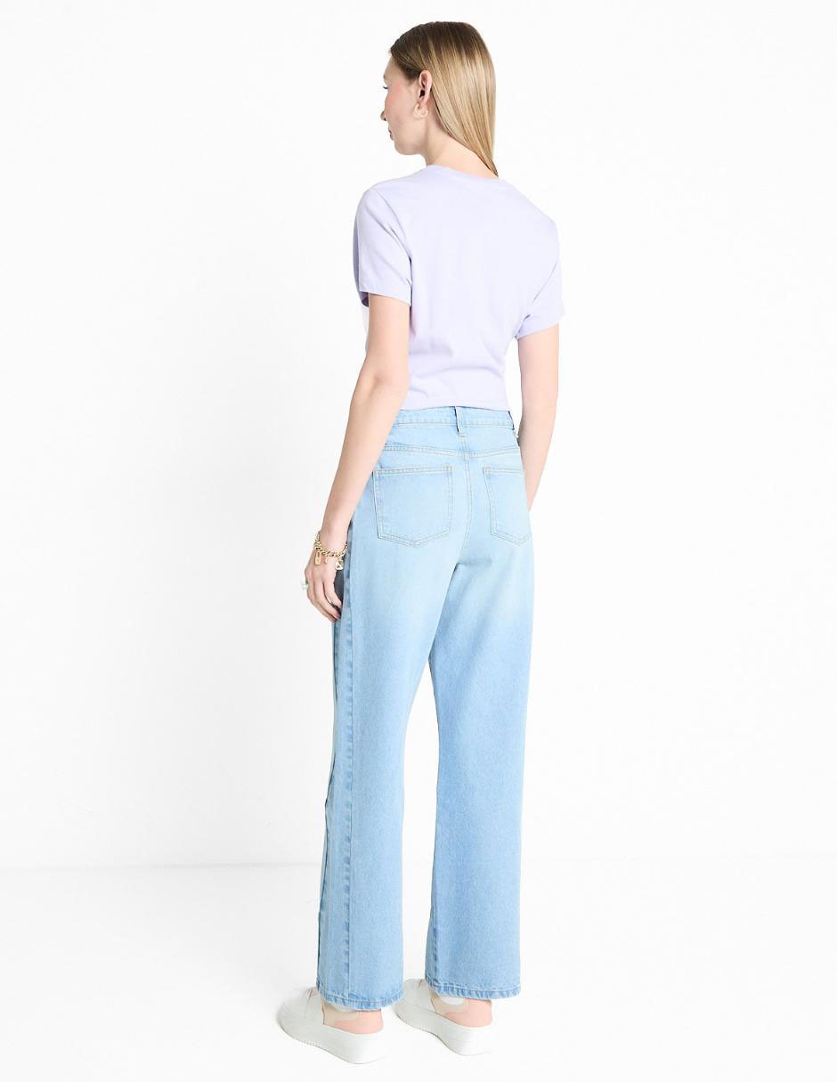 Jeans relaxed straight para mujer 4