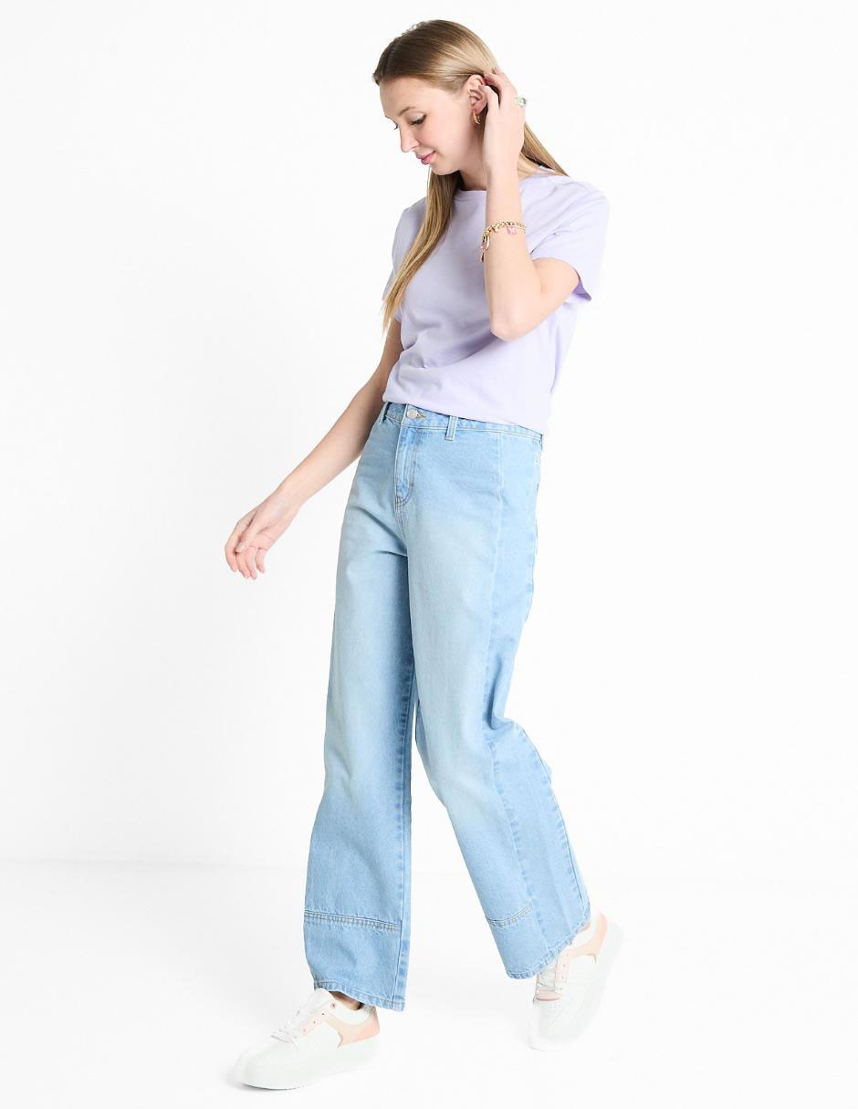 Jeans relaxed straight para mujer 3