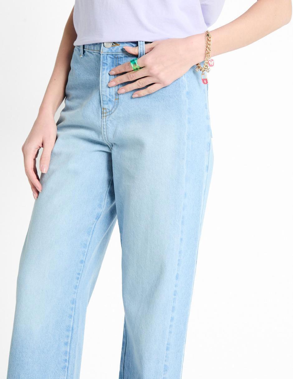 Jeans relaxed straight para mujer 2