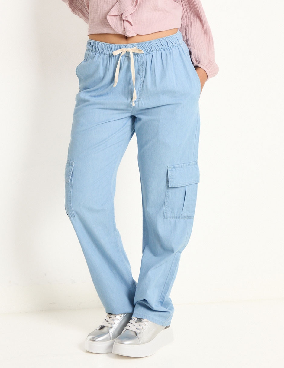 Jeans relajado Mossimo corte cintura para mujer