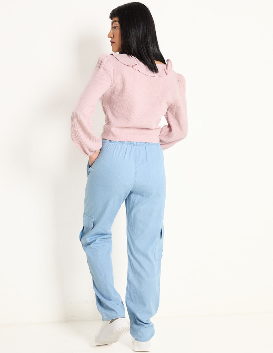 Jeans relajado Mossimo corte cintura para mujer