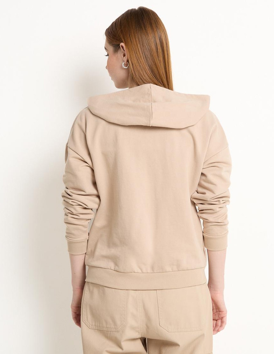 Sudadera con capucha y bolsa para mujer 2