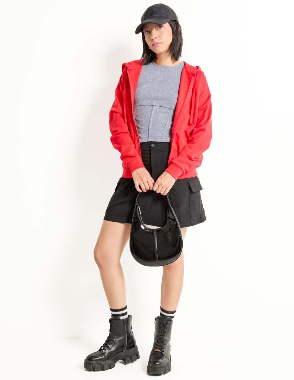 Sudadera con capucha y bolsa para mujer 3