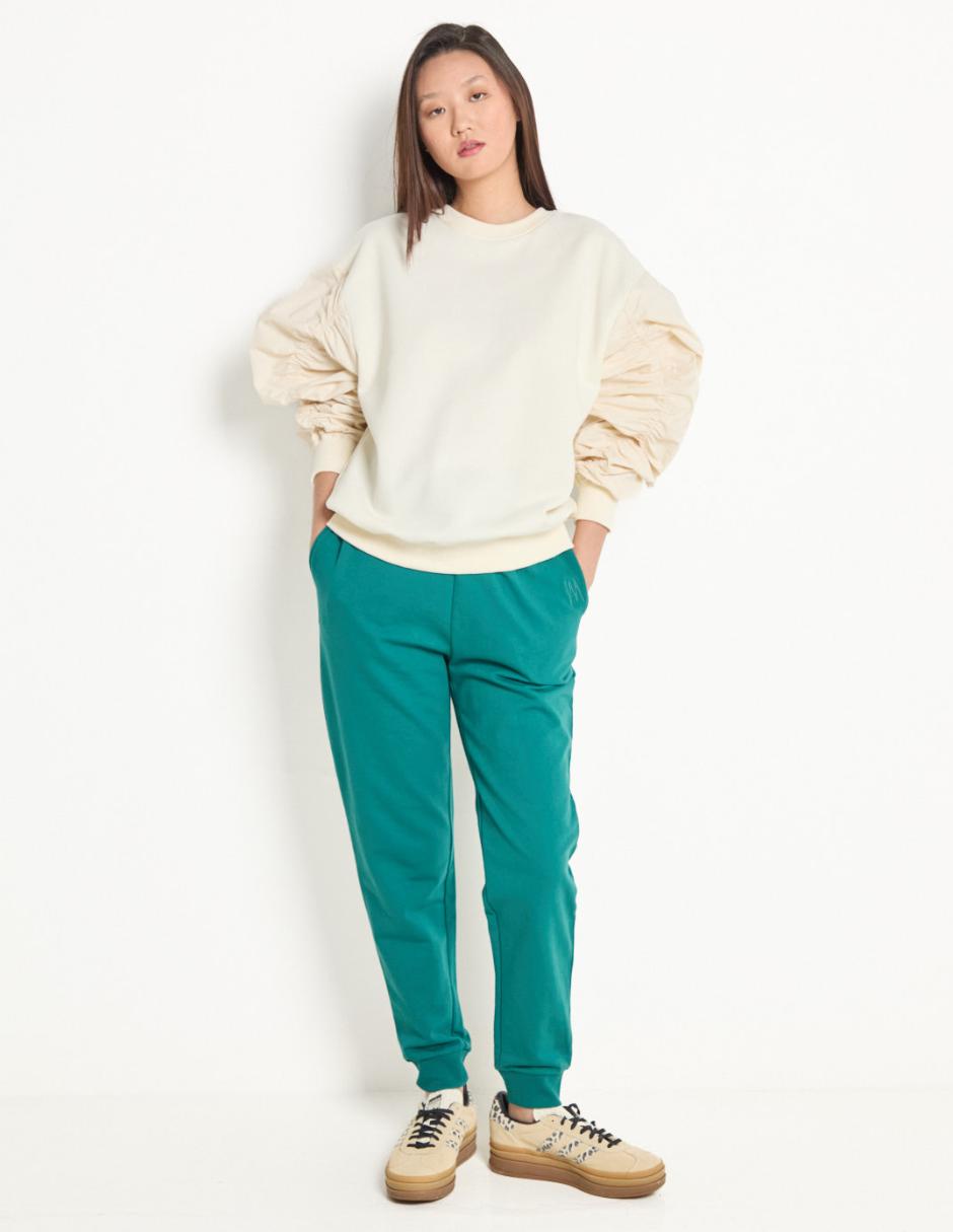 Pants regular con jareta para mujer 3