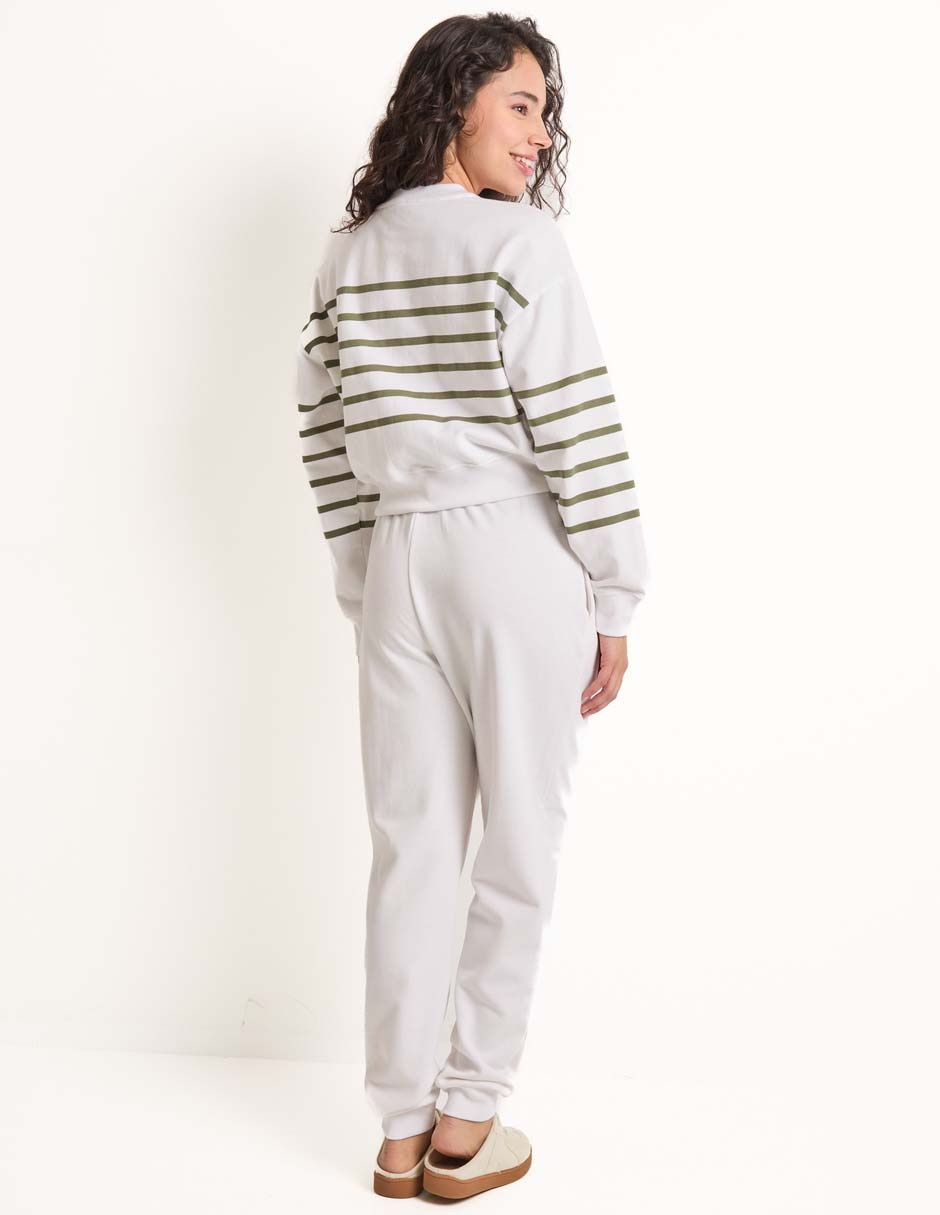 Pants regular con jareta para mujer 2