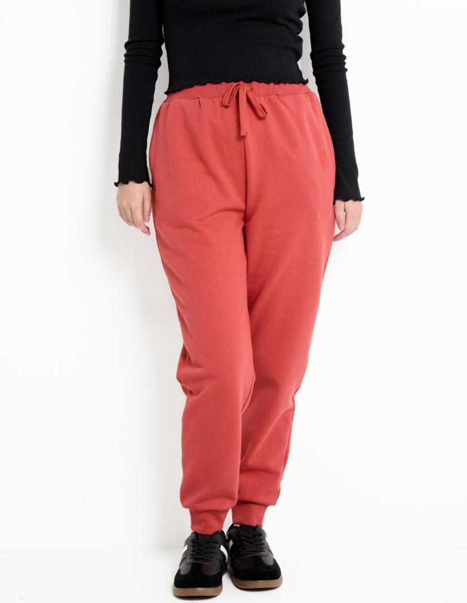 Pants regular con jareta para mujer