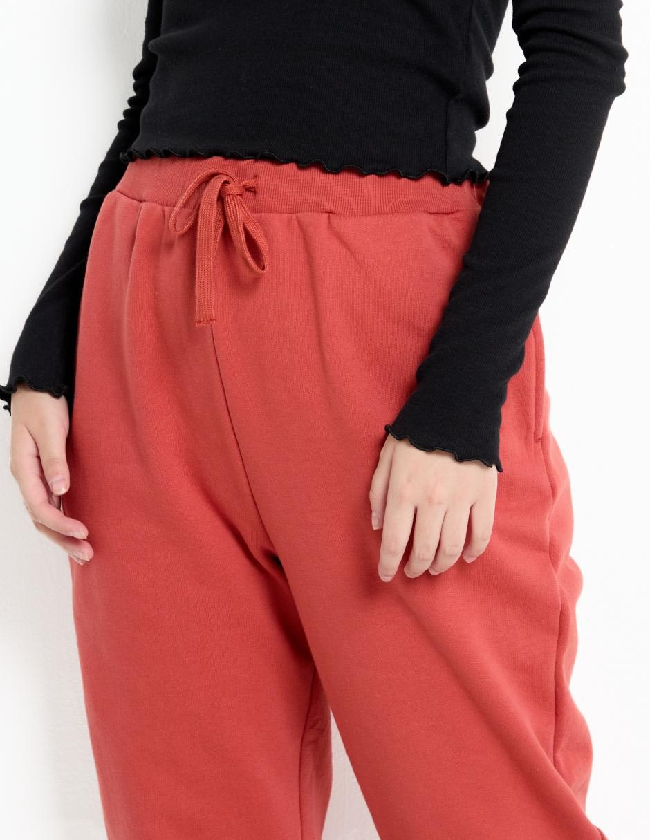 Pants regular con jareta para mujer 4