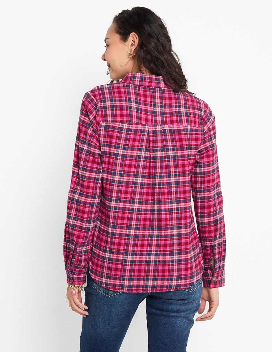 Blusa camisera manga larga para mujer 2