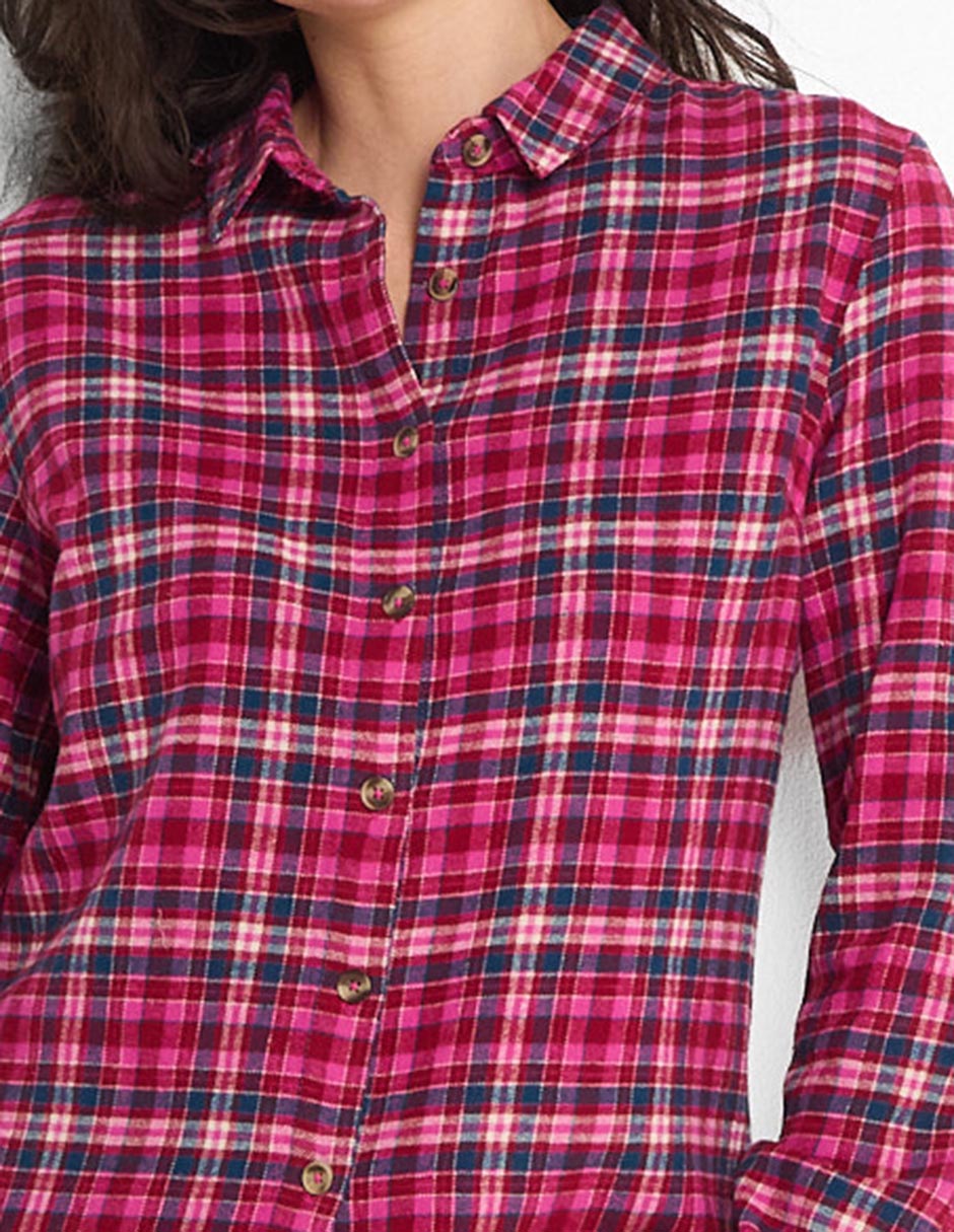 Blusa camisera manga larga para mujer 4
