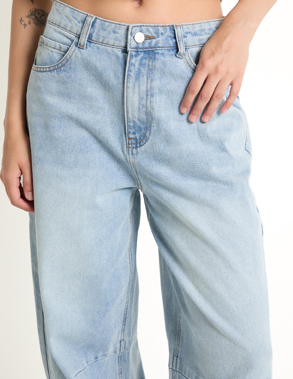 Jeans relaxed amplio para mujer 2