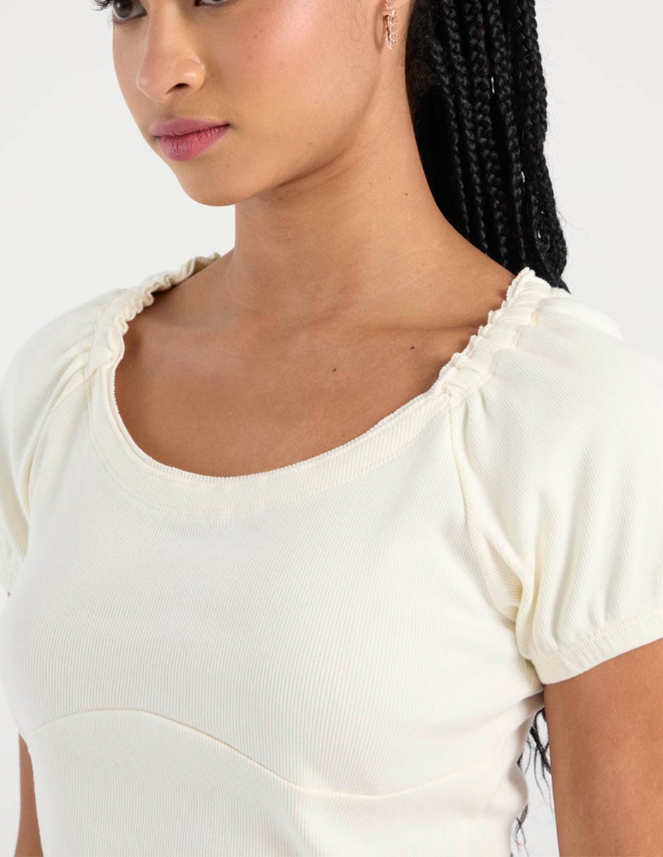 Playera manga corta Mossimo cuello redondo para mujer
