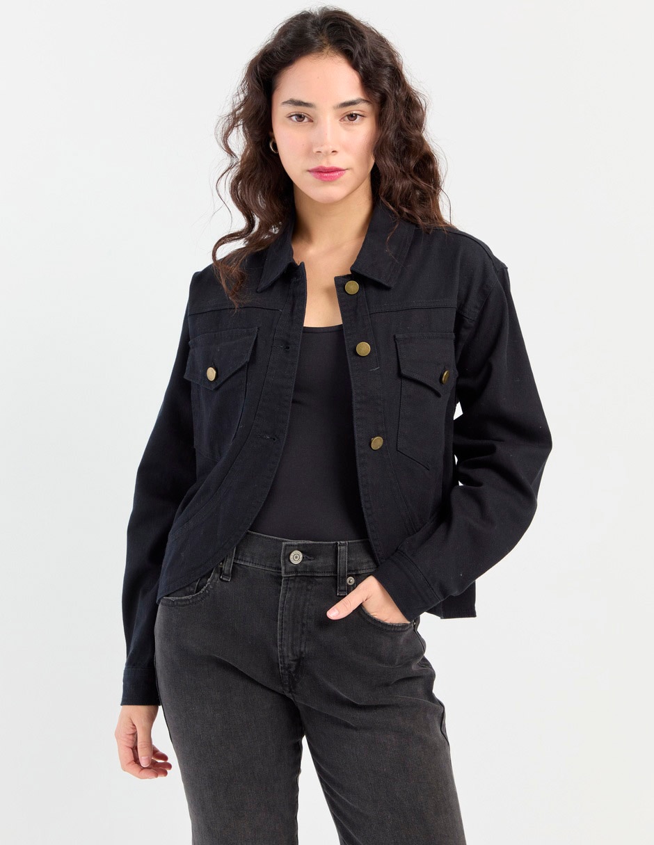 Chamarra denim Mossimo de algodón para mujer