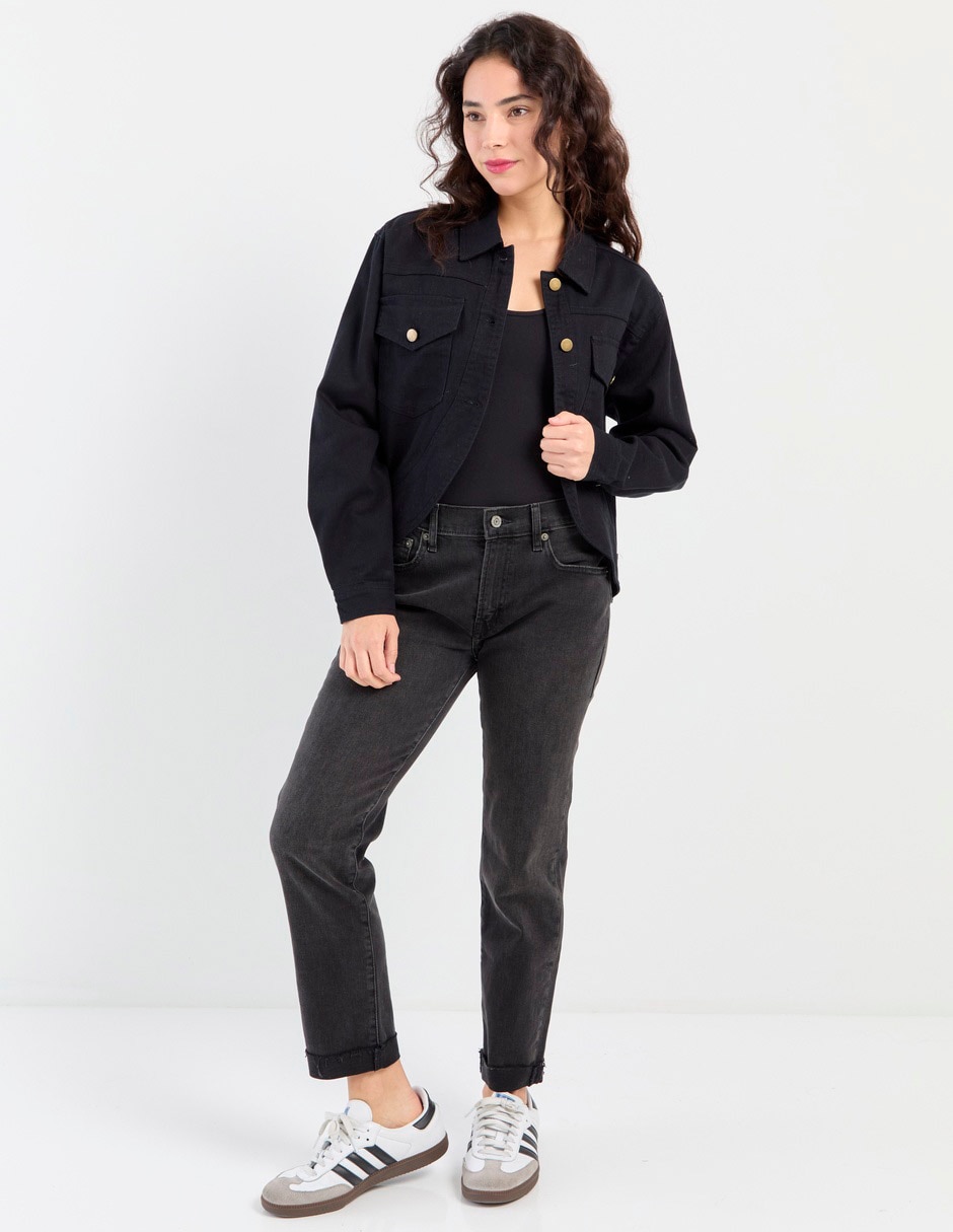 Chamarra denim Mossimo de algodón para mujer