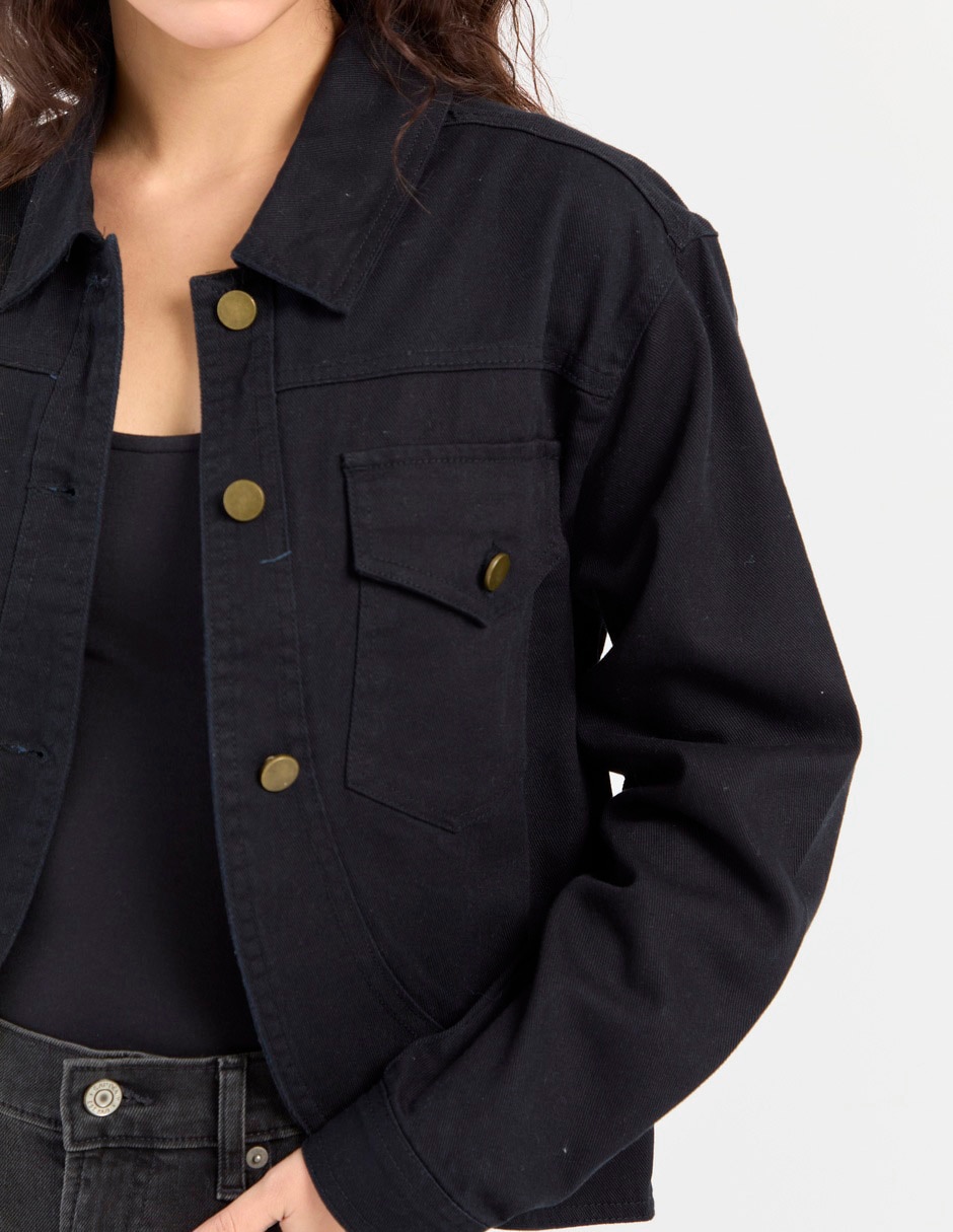 Chamarra denim Mossimo de algodón para mujer