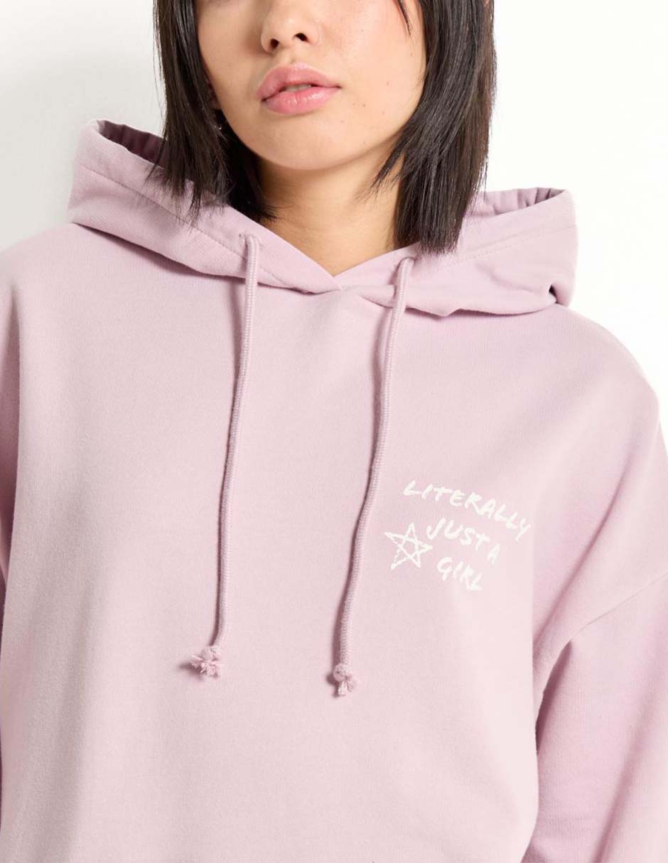 Sudadera con capucha y bolsa para mujer