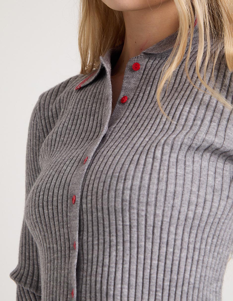 Suéter Mossimo cuello camisero para mujer