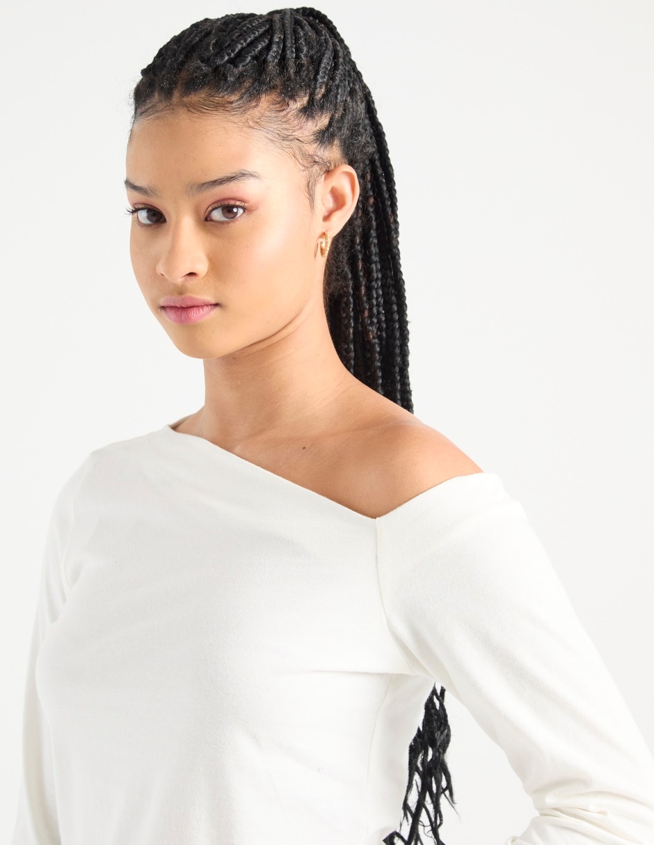 Blusa manga larga para mujer 7