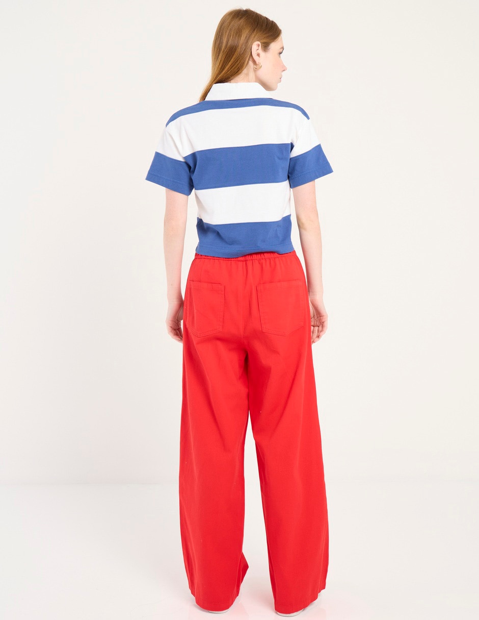 Pantalón relaxed wide leg para mujer