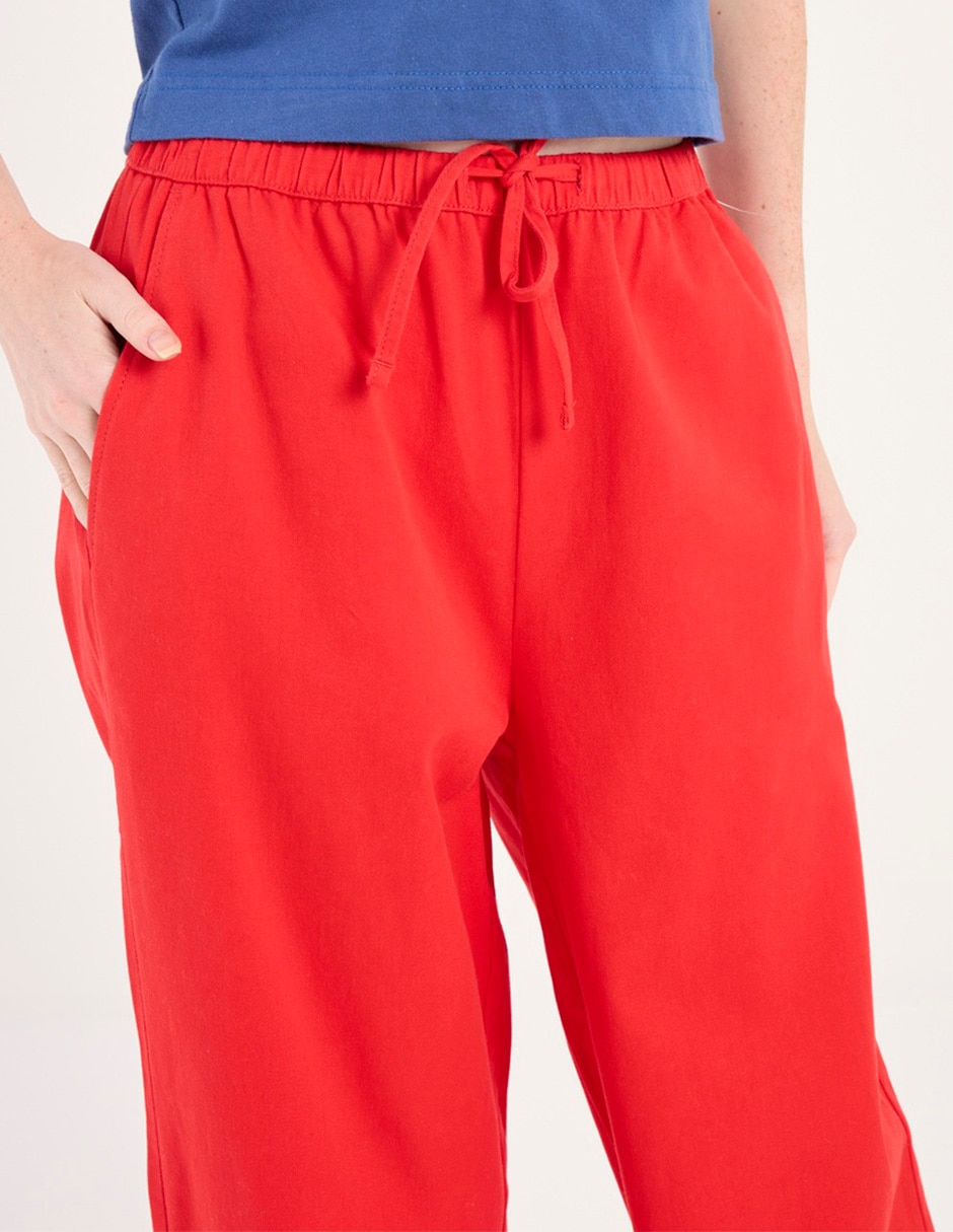 Pantalón relaxed wide leg para mujer