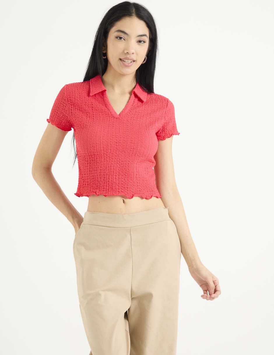 Blusa manga corta para mujer 1