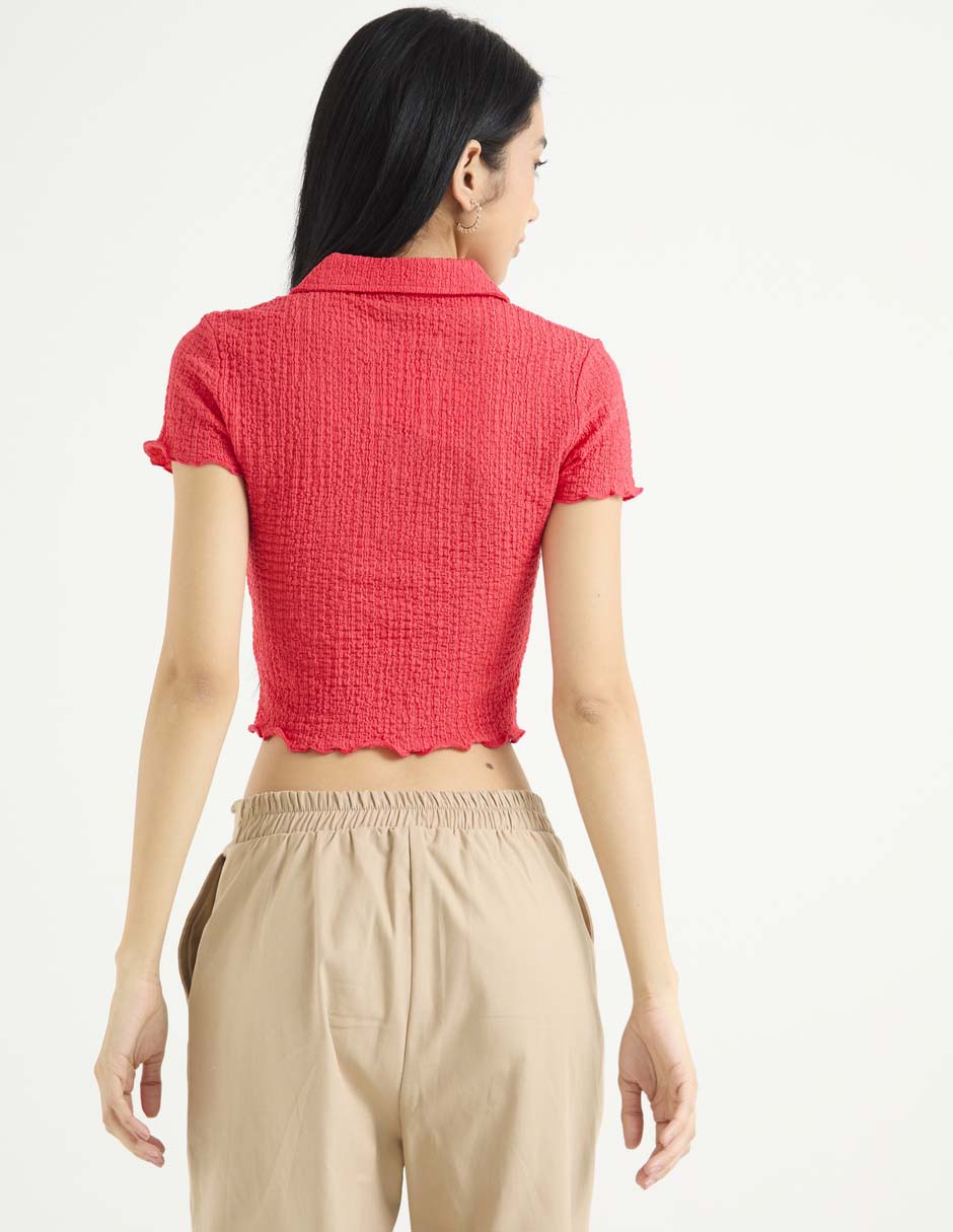 Blusa manga corta para mujer 6