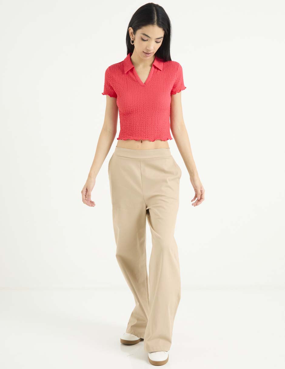 Blusa manga corta para mujer 7