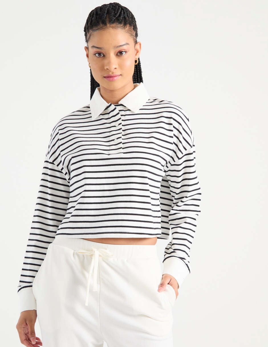 Playera tipo polo para mujer 1