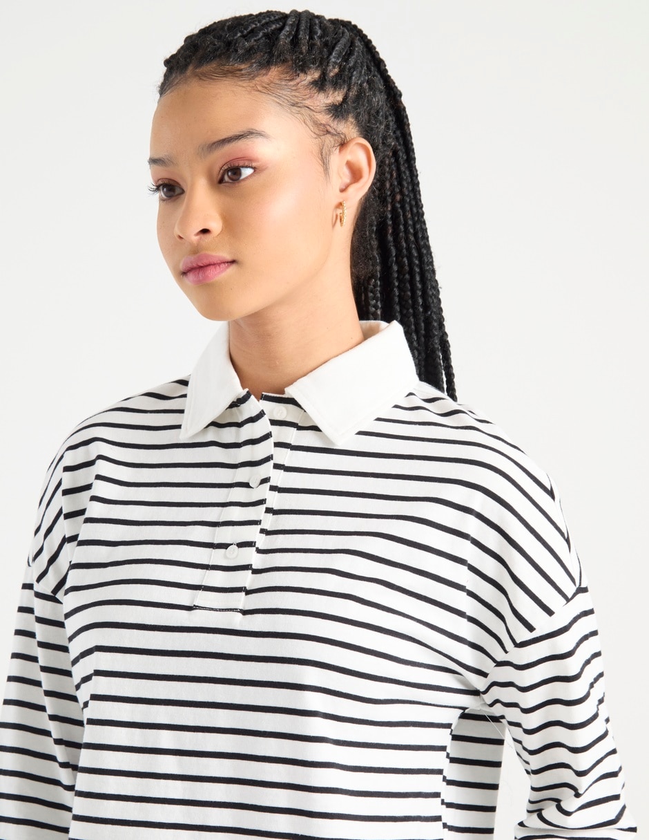 Playera tipo polo para mujer 7