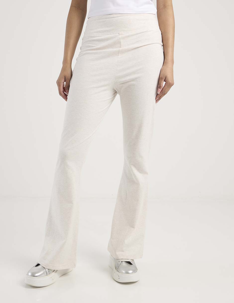 Pants acampanado con elástico para mujer Pants acampanado con elástico para mujer