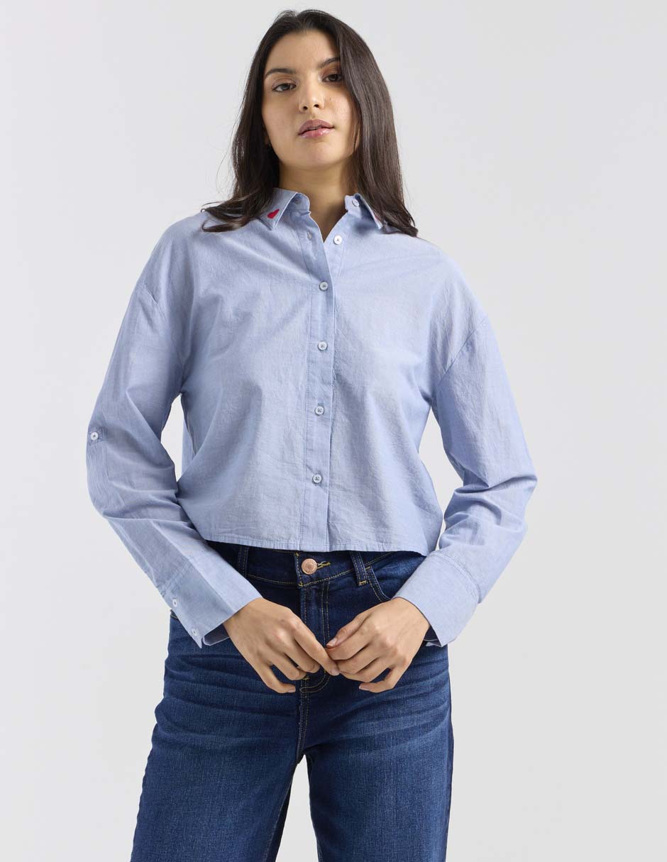 Blusa Mossimo manga larga para mujer