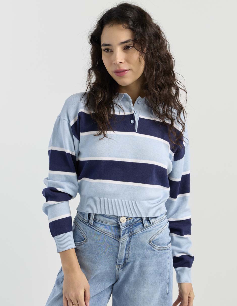 Playera tipo polo para mujer 1