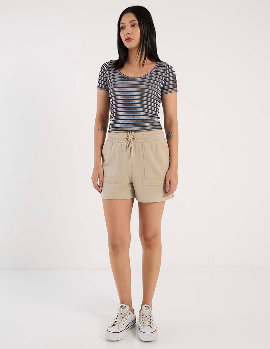 Playera manga corta Mossimo cuello redondo para mujer
