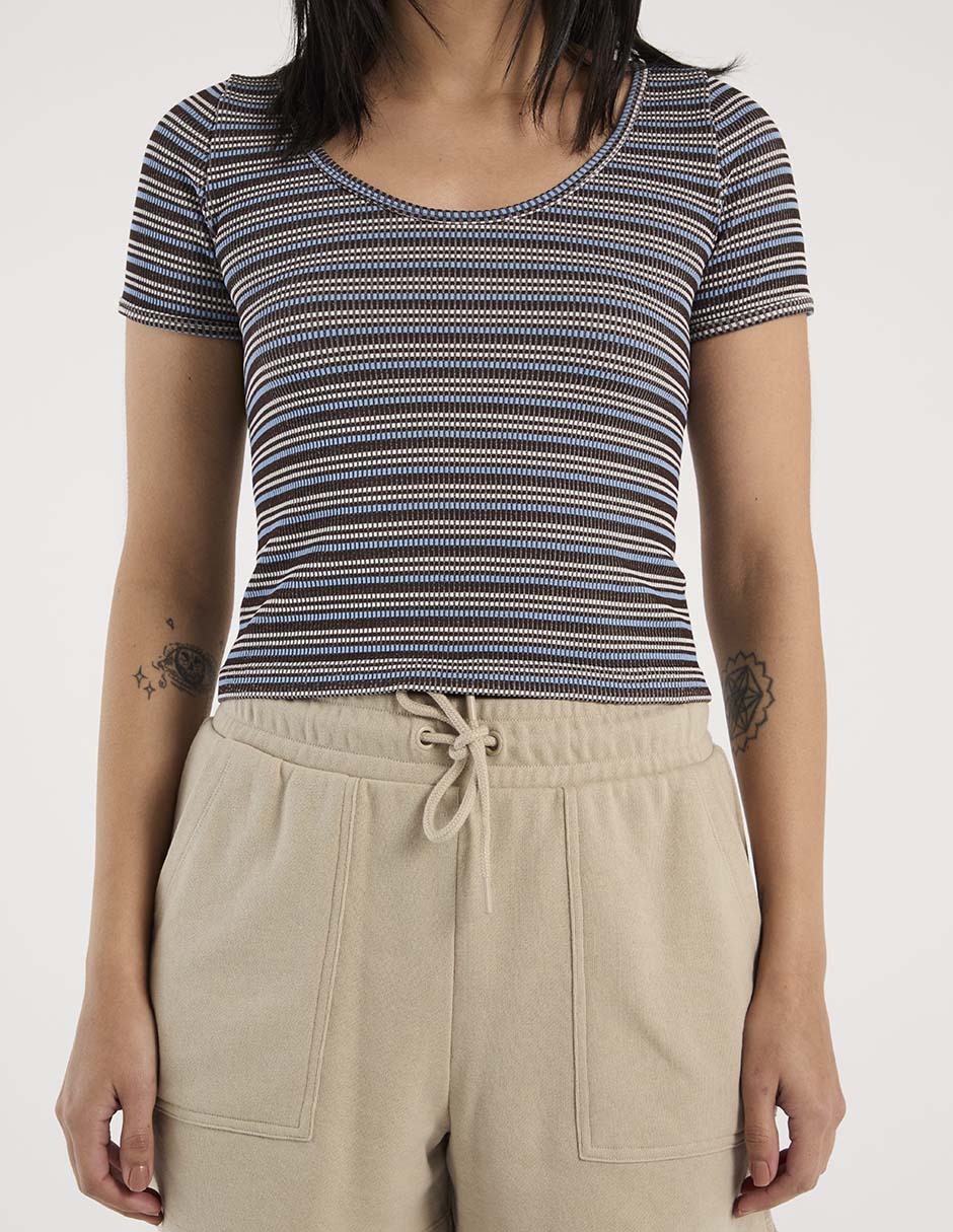 Playera manga corta Mossimo cuello redondo para mujer