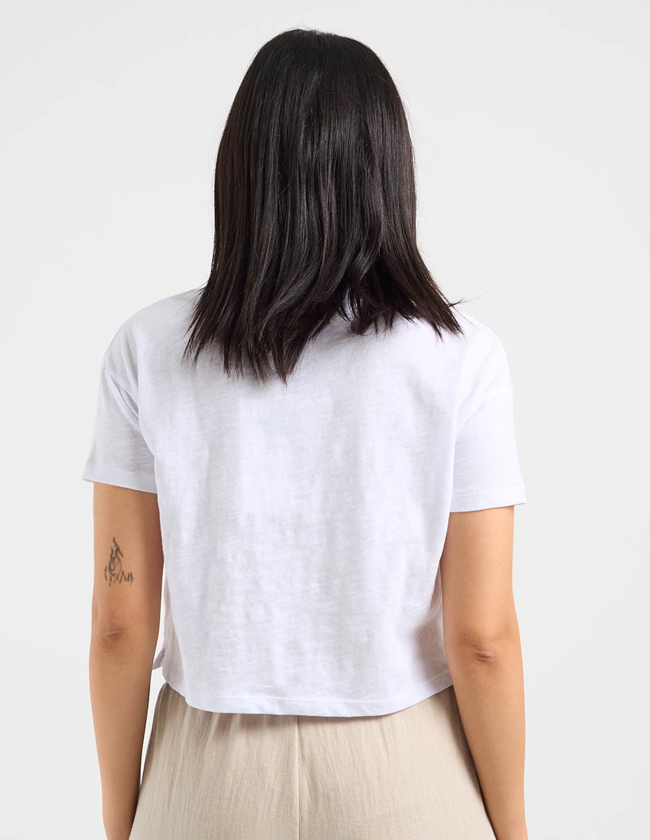 Playera manga corta cuello redondo mujer 6