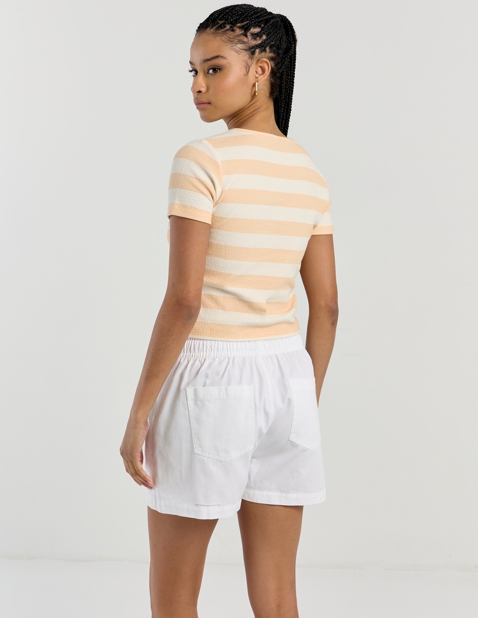 Playera manga corta Mossimo cuello redondo para mujer