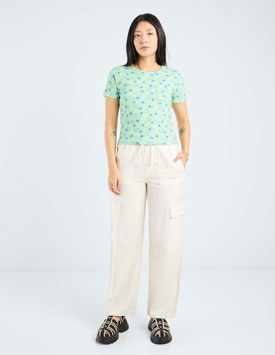 Playera manga corta Mossimo cuello redondo para mujer