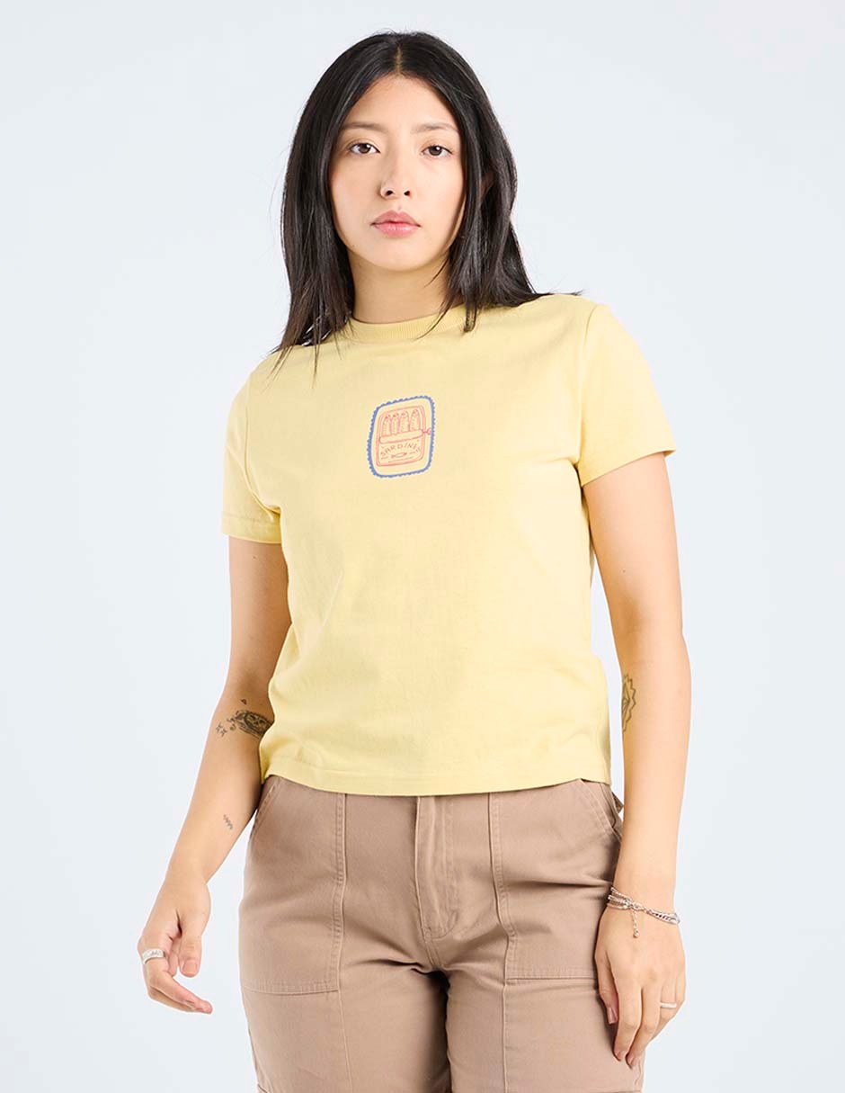 Playera manga corta cuello redondo para mujer Playera manga corta cuello redondo para mujer