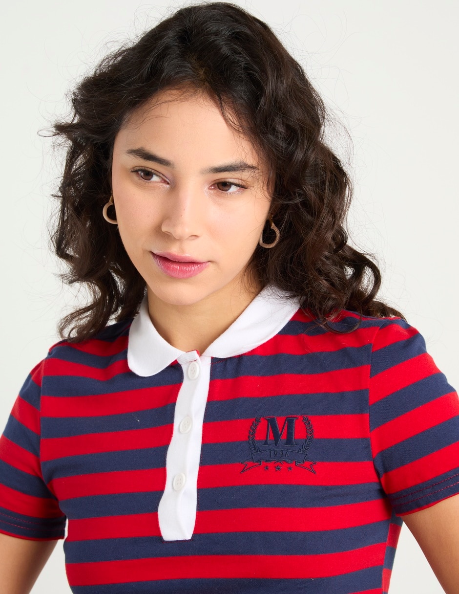 Playera tipo polo para mujer 9